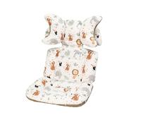 Reposacabezas extraíble, almohadilla de asiento de tela de algodón fácil de usar, diseño de doble cara para cochecitos y carritos de bebé, cuello desmontable
