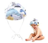 Reposacabezas para bebé - Reposacabezas infantil, casco de seguridad ajustable, protección para la cabeza, almohadilla protectora suave y transpirable para bebés de 6 a 24 meses (Blanco)