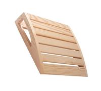 Reposacabezas para sauna de madera - Ayuda de vapor, soporte para cuello de baño | Cushiion de madera fabricada, soporte ergonómico para cuello de banco para niñas, mujeres, para experiencias