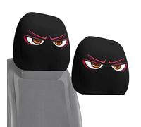 Reposacabezas- Poliéster 26X28Cm 2PCS | para reposacabezas interior de coche, fundb decorativa para reposacabezas con diseño elástico de dibujos animados, protección transpirable para coch