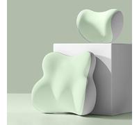 Reposacabezas Y Soportes Lumbares Coche para Opel Astra J Astra K Astra H Astra G Astra-H Sri Astra J, Cojin Lumbar ErgonóMico Almohada Respaldo Memory Foam CojíN Soporte Lumbars,H/Green