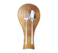 Reposacucharas - Soporte Para Utensilios De Madera De Granja De 7,17 Pulgadas | Soporte Para Cucharas De Cocina Natural, Almohadilla Para Cuchara De Estufa Rústica Para Buffet, Barbacoa, Recepción De