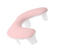 Reposamanos ajustable inclinado de cuero para manicura con soporte desmontable, base antideslizante para uñas profesionales y entusiastas del arte de uñas inclinado de cuero para profesionales