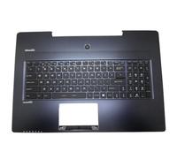 Reposamanos Azul Oscuro Usado y Teclado Estadounidense para MSI GS72 6QC 6QD 6QE 307772C417-2B621 V143422BK1 UI Inglés EE. UU. Sin Panel táctil 95%