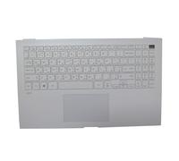 Reposamanos Blanco Usado y Teclado retroiluminado AR para LG 15Z90P 15Z90P-G 15Z90P-K 15Z90P-N 15Z90P-P NOIR15 MBN664701 Arabia AR con Panel táctil 90% Nuevo