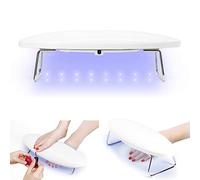 Reposamanos de Manicura con lámpara de uñas para uso manos a pie, 48 W UV LED Secador de uñas, reposabrazos para esmalte de uñas de gel