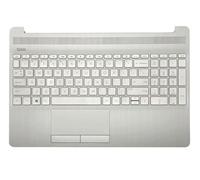 Reposamanos de repuesto para HP 15T-DW 15-DW 15S-DR 15S-DU Series Laptop Backlight Keyboard Assembly Touchpad Top Cover L52022-001 AP2H8000510 Plata Natural