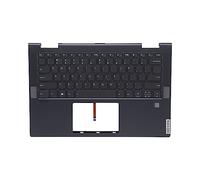 Reposamanos de repuesto para Lenovo Yoga 7-14 7-14ITL5 mayúscula musgo oscuro con teclado retroiluminado US 5CB1A08879 AM1RW000110