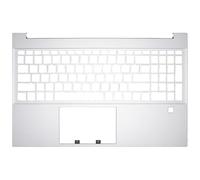 Reposamanos de Repuesto para portátil para HP Pavilion 15-EH0000 15-EH1000 15-EH2000 15-EH3000 sin Teclado con Cubierta Superior con Lector de Huellas Dactilares Color Plata.