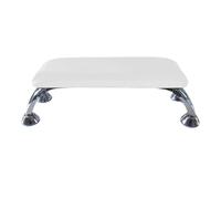 Reposamanos for uñas, reposamanos for manicura, herramienta for, tapete for mesa de, cojín for, for uso por técnicos(White and silver)