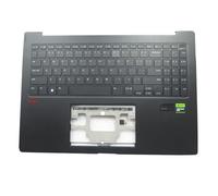 Reposamanos Negro Usado y Teclado retroiluminado Estadounidense para portátil LG 16Z90SP (sin Panel táctil, inglés, EE. UU., 90% Nuevo)