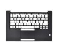 Reposamanos para portátil para DELL Latitude 7490 0F1FVV F1FVV con Hueco para Huella Dactilar sin Panel táctil, Carcasa Superior Negra