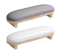Reposamanos para uñas Tech - Soporte de piel sintética antideslizante impermeable de 39 cm | Reposabrazos de escritorio de manicura, soporte de estación de salón para práctica, sala de casa, clientes