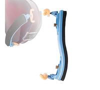Reposamanos para violín, patas ajustables para 1/8 1/4 1/2 y 3/4 4/4 piezas de violín acolchadas de plástico y almohadillas de accesorios de color (azul, 1/2)