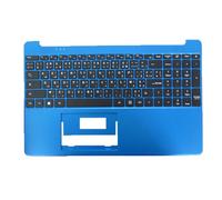 Reposamanos y Teclado Azules para portátil para Gateway GWTN156-4 MB3661028 F0041-028 PRIDE-K3960 (Arábigo, Francés, ARFR, Sin Panel táctil) Nuevo