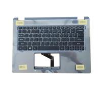 Reposamanos y Teclado para portátil para Acer para TravelMate Spin P4 TMP414RN-51 MP414RN-51-54QW NX.VP4AA.003 Inglés EE. UU. Negro Nuevo