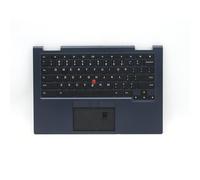 Reposamanos y teclado para portátil para Lenovo ThinkPad C13 Yoga Gen 1 Chromebook 5M11A36929 (inglés, EE. UU.), retroiluminado, sin huella dactilar, sin orificio para cámara, color negro, nuevo