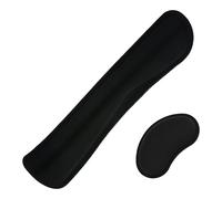 Reposamuñecas de espuma viscoelástica, base de goma antideslizante que garantiza una posición segura, diseño ergonómico que alivia el dolor,