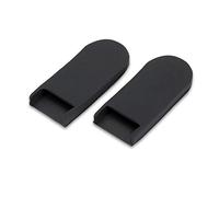 Reposamuñecas de saxofón cojín protector de dedos de goma negro accesorios para saxo instrumento de viento juego de 2 unidades