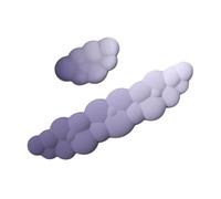Reposamuñecas en la nube, teclado en reposabrazos en la nube,2 reposamanos en forma de nube | Bonito reposabrazos para teclado, reposamuñecas ergonómico de espuma viscoelástica, soporte antideslizante