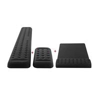 Reposamuñecas ergonómico de gel de espuma viscoelástica, reposamuñecas para juegos, alfombrilla de mouse de mano para jugadores, alfombrilla de teclado grande (E)