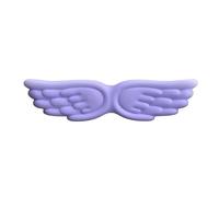 Reposamuñecas para Teclado Keyboard Mouse Wrist Rest Angel Wing Memory Foam Pad Set Support Ergonomic Non-Slip For Office PC Laptop Easy Typing(Purple Long)