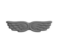 Reposamuñecas para teclado Keyboard Mouse Wrist Rest Angel Wing Memory Foam Pad Set Support Ergonomic Non-Slip For Computer Laptop Easy Typing para Office(Gray Long)