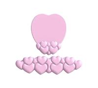 ReposamuñEcas Teclado 1 Set Heart Shape Mouse Pad With Gel Filled Wrist Rest - Ergonomic Keyboard Support Non-Slip(Pink)