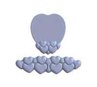 ReposamuñEcas Teclado 1 Set Heart Shape Mouse Pad With Gel Filled Wrist Rest - Ergonomic Keyboard Support Non-Slip(Grey)