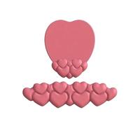 ReposamuñEcas Teclado 1 Set Heart Shape Mouse Pad With Gel Filled Wrist Rest - Ergonomic Keyboard Support Non-Slip(Red)