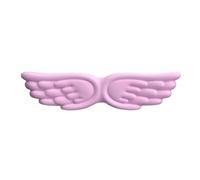 ReposamuñEcas Teclado Keyboard Mouse Wrist Rest Angel Wing Memory Foam Pad Set Support Ergonomic Non-Slip For Computer Laptop Easy Typing(Pink Long)