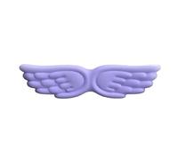 ReposamuñEcas Teclado Keyboard Mouse Wrist Rest Angel Wing Memory Foam Pad Set Support Ergonomic Non-Slip For Computer Laptop Easy Typing(Purple Long)