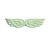 ReposamuñEcas Teclado Keyboard Mouse Wrist Rest Angel Wing Memory Foam Pad Set Support Ergonomic Non-Slip For Computer Laptop Easy Typing(Green Long)