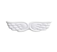 ReposamuñEcas Teclado Keyboard Mouse Wrist Rest Angel Wing Memory Foam Pad Set Support Ergonomic Non-Slip For Office PC Laptop Easy Typing(White Long)