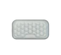 ReposamuñEcas Teclado Memory Foam Wrist Rest Pad For Keyboard And Mouse Slow Rebound Ergonomic Support(S Grey)