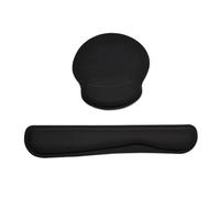 ReposamuñEcas Teclado Mouse Keyboard Wrist Support Pad Protection Rest For PC Gamer Office Laptop Mat Memory Nonslip Cotton(Wrist Mouse Pad set)