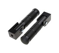 Reposapedales Par De Reposapiés Plegables Antideslizantes Para Pedales Delanteros Y Traseros(Black)