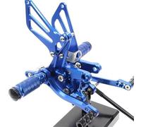 Reposapedales Reposapiés Y Pedales Traseros Ajustables De Aluminio CNC Para Suzuki SV650/SV650S/SV1000/s, GSXR 600/750/1000( Black)