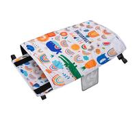 Reposapiernas Para Niños Fly - Poliéster De 17x31 Pulgadas, Cuna Plegable Para Bebé, Cojín De Asiento Suave | Largo Recorrido Aviación Ferrocarril Autobús Hotel Picnics Dormir Relajación Comodidad Cla