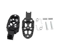 Reposapiés Accesorios Para Scooters Dirt Bike Motcross ATV Accesorios Modificación Universal Motocicleta Pedal Trasero De Aleación Aluminio Antideslizante FIXCOR(Black)