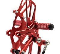 Reposapiés Accesorios Reposapiés Trasero CNC Juego Trasero Pedal Para CBR250R 2010-2020 FIXCOR(Red)