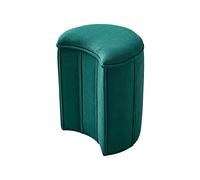 Reposapiés acolchado en forma de media luna y mesa auxiliar, taburete suave multifuncional para sala de estar, zapatos de maquillaje, pequeños muebles decorativos