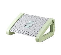 Reposapiés ajustable, postura mejorada, solemassage de plástico grueso para el trabajo, color gris