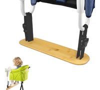 Reposapiés Ajustable, Reposapiés Silla Alta Compatible con Fast Table Chair, Reposapié de Bambú para Silla de Mesa con Gancho, Reposapié Portátil para Sillade Mesa