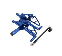 Reposapiés Ajustables Aluminio Motocicleta Reposapiés Palanquilla Pedales Pie Reposapiés Trasero para FZ07 para FZ-07 para MT07 para MT-07 13-17 Reposapiés Delanteros(Azul)