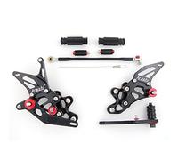Reposapiés ajustables para motocicleta, estriberas para Suzuki GSXR 600 y 750 2006-2010 GSXR600 GSXR750, juego de 1 juego negro GSX-R 600 750 2007 2008 2009