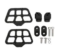 Reposapiés anchos CNC para motocicleta, reposapiés traseros antideslizantes, pedales ajustables para pasajero para F900R F900XR 2020 2022 (Negra)