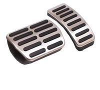 reposapiés antideslizante Para VW Para Polo Para Golf 4 Para Bora Beetle RSi Para GTI R32 Para A3 SEAT Pedal Coche Almohadilla Acero Inoxidable Reposapiés Estilo Cubierta(AT 2PCS)