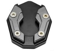 Reposapiés antifregadero para motocicleta NMAX, almohadilla de extensión de soporte lateral de aluminio, base estable desigual para almohadilla de superficie, color rojo (titanio)
