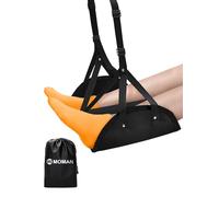 Reposapies Avión, Moman Foot Rest Hammock Portatil de Viaje para Adulto y Niños para Vuelo Largo, Hamaca para Pies Debajo del Escritorio/Oficina y Viajes en Coche, Reposapies-Avión-Foot-Hammock-Hamaca